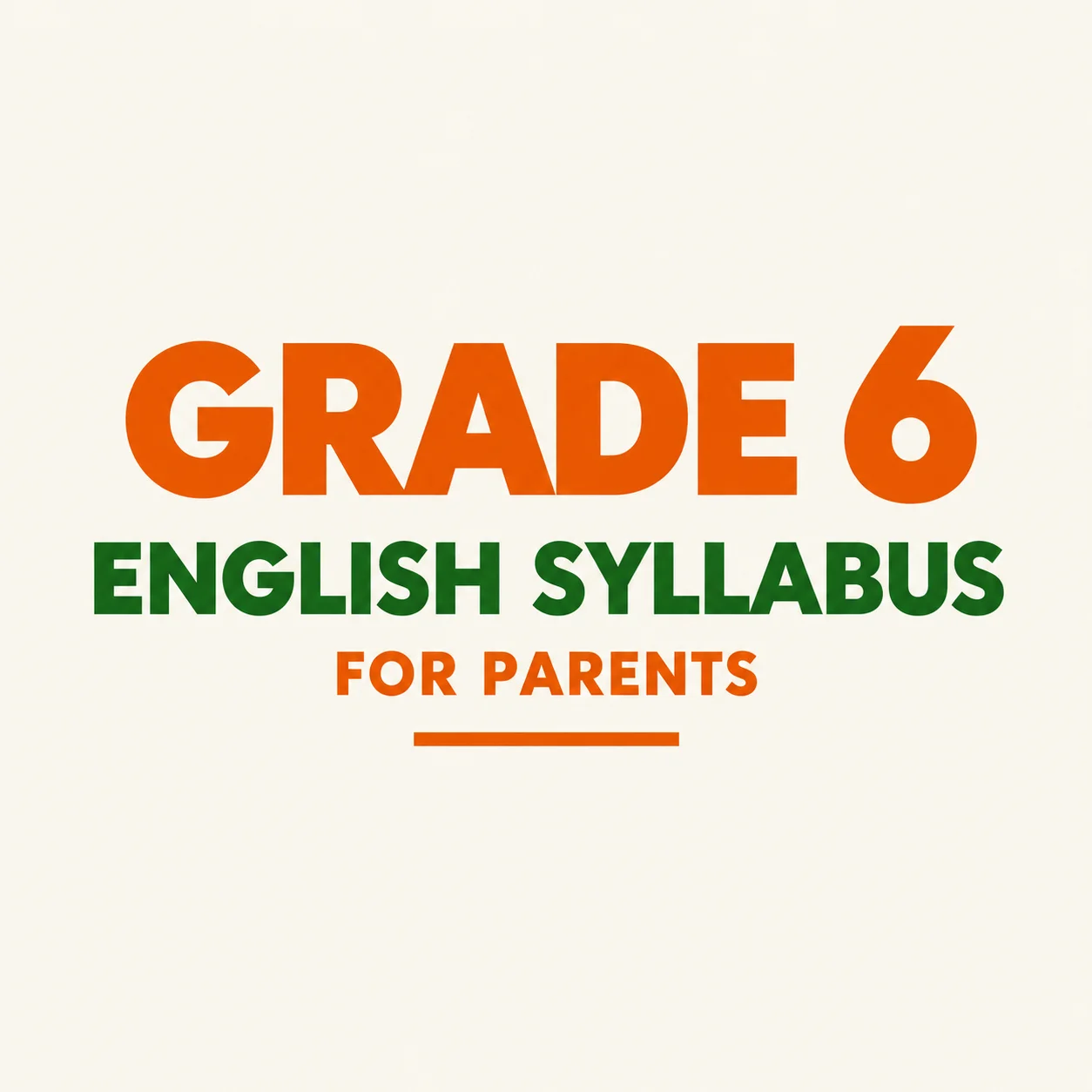 Grade 6 English Syllabus Guide for Sri Lankan Parents
