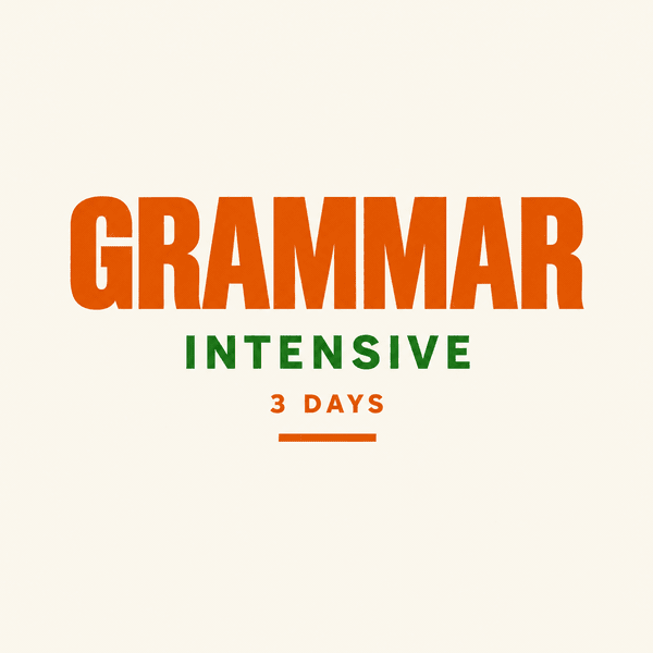 Grammar Intensive course at Woodberry Place English Academy, Matara