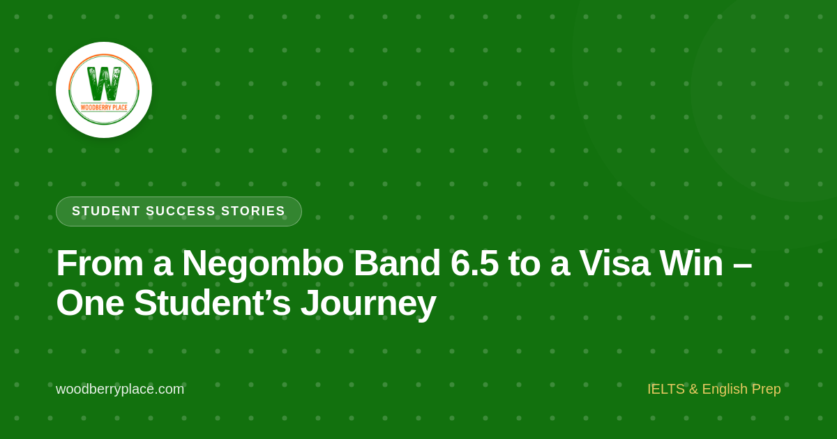 From a Negombo Band 6.5 to a Visa Win – One Student’s Journey
